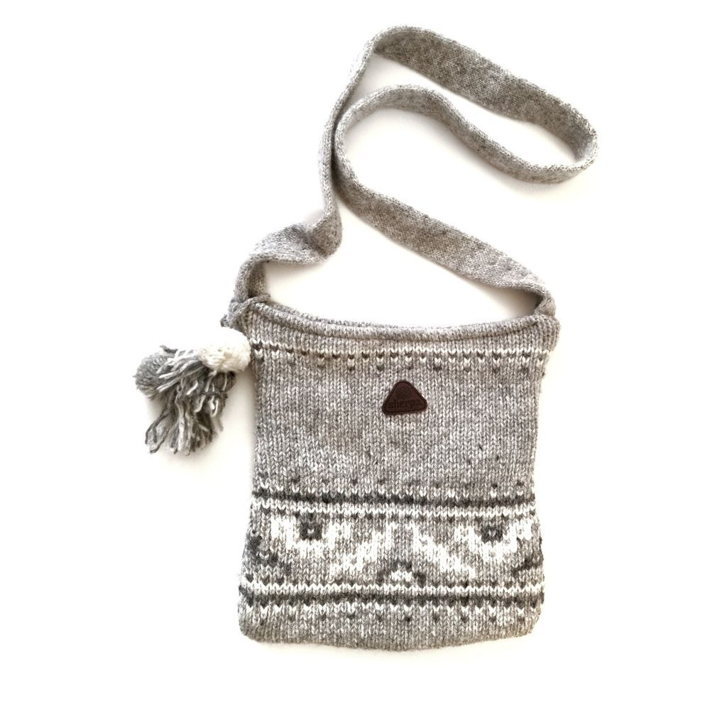 Sherpa | Large Crossbody Lambswool Zip Purse Boho Festival